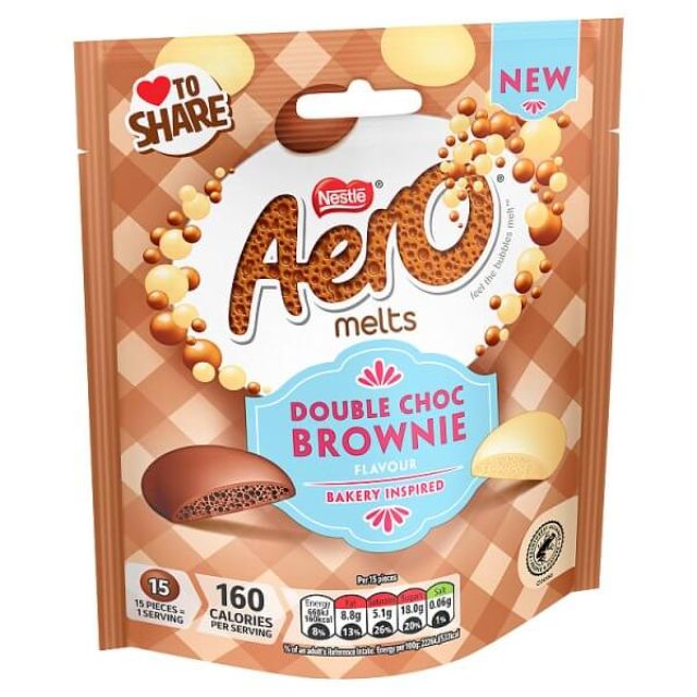 Aero Melts Double Chocolate Brownie Bag