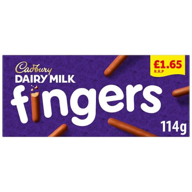 Cadbury Dairy Milk Fingers Milk Chocolate Covered Biscuits