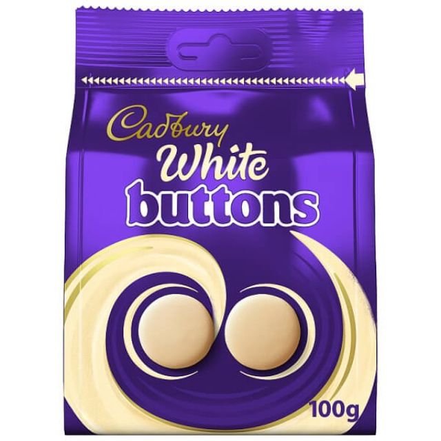 Cadbury White Chocolate Buttons Bag