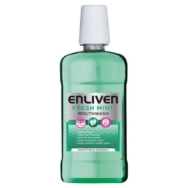 Enliven Fresh Mint Mouthwash