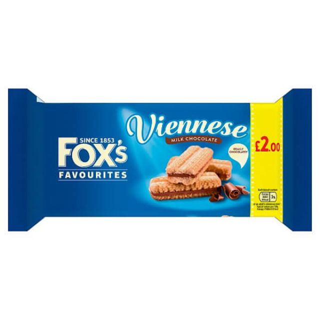Foxs Viennese Milk Chocolate 120g