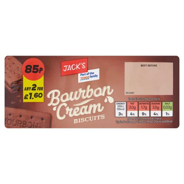 Jack's Bourbon Cream Biscuits
