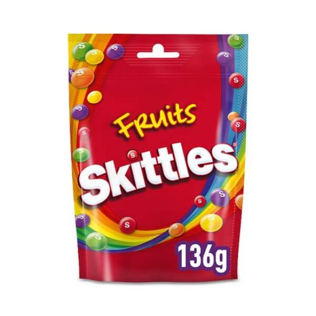 Skittles Chewy Sweets Bag Fruit Flavoured