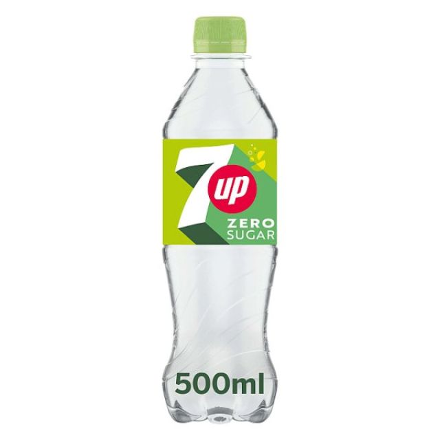 7UP Zero Sugar Free Lemon & Lime Bottles
