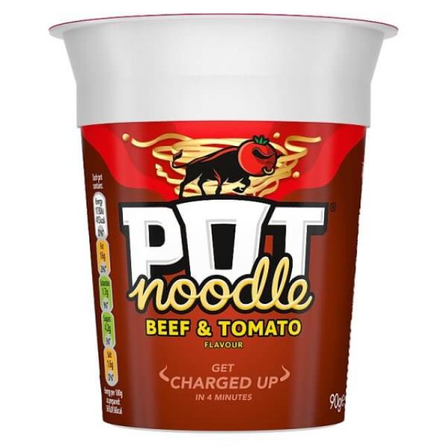 Pot Noodle Beef & Tomato Instant Snack